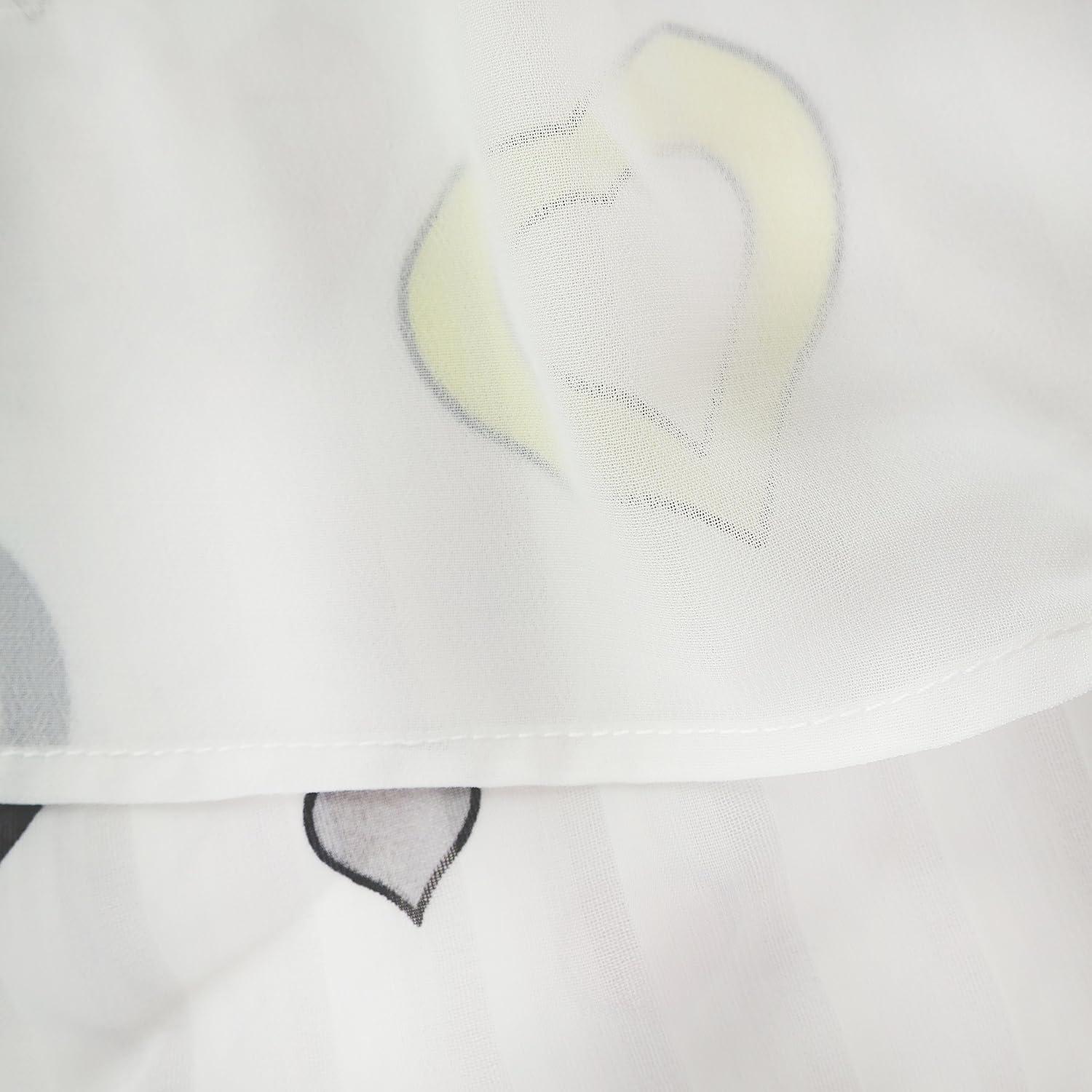 imageSunny Fashion Girls Dress Colorful Heart Print Cold Shoulder Party Dress