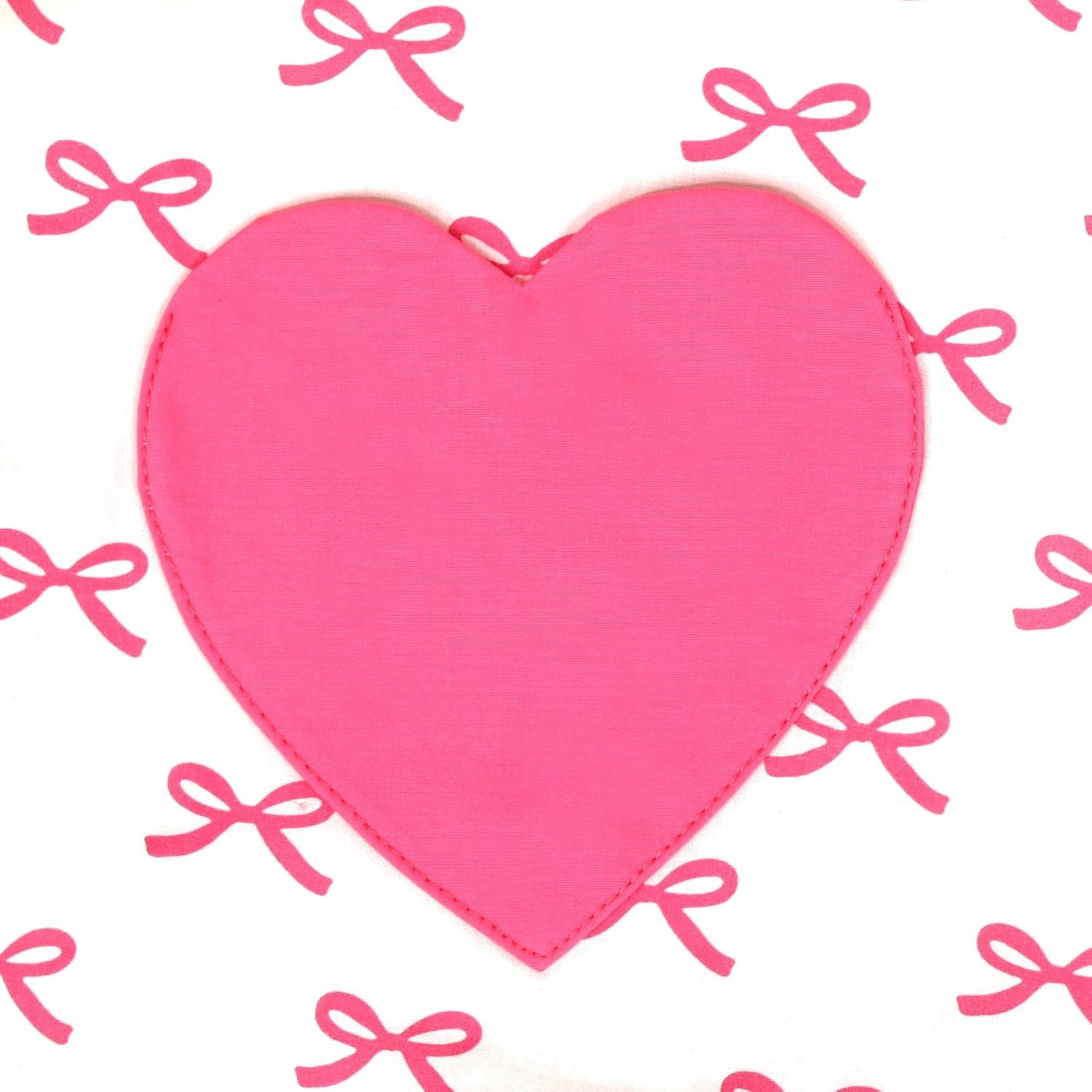 imageSunny Fashion Girls Dress Heart Print PinkPink Heart Pocket