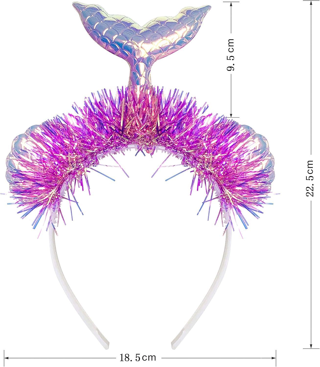 imageSunny Fashion Girls Dress Mermaid Headband Princess Halloween Party Size 28