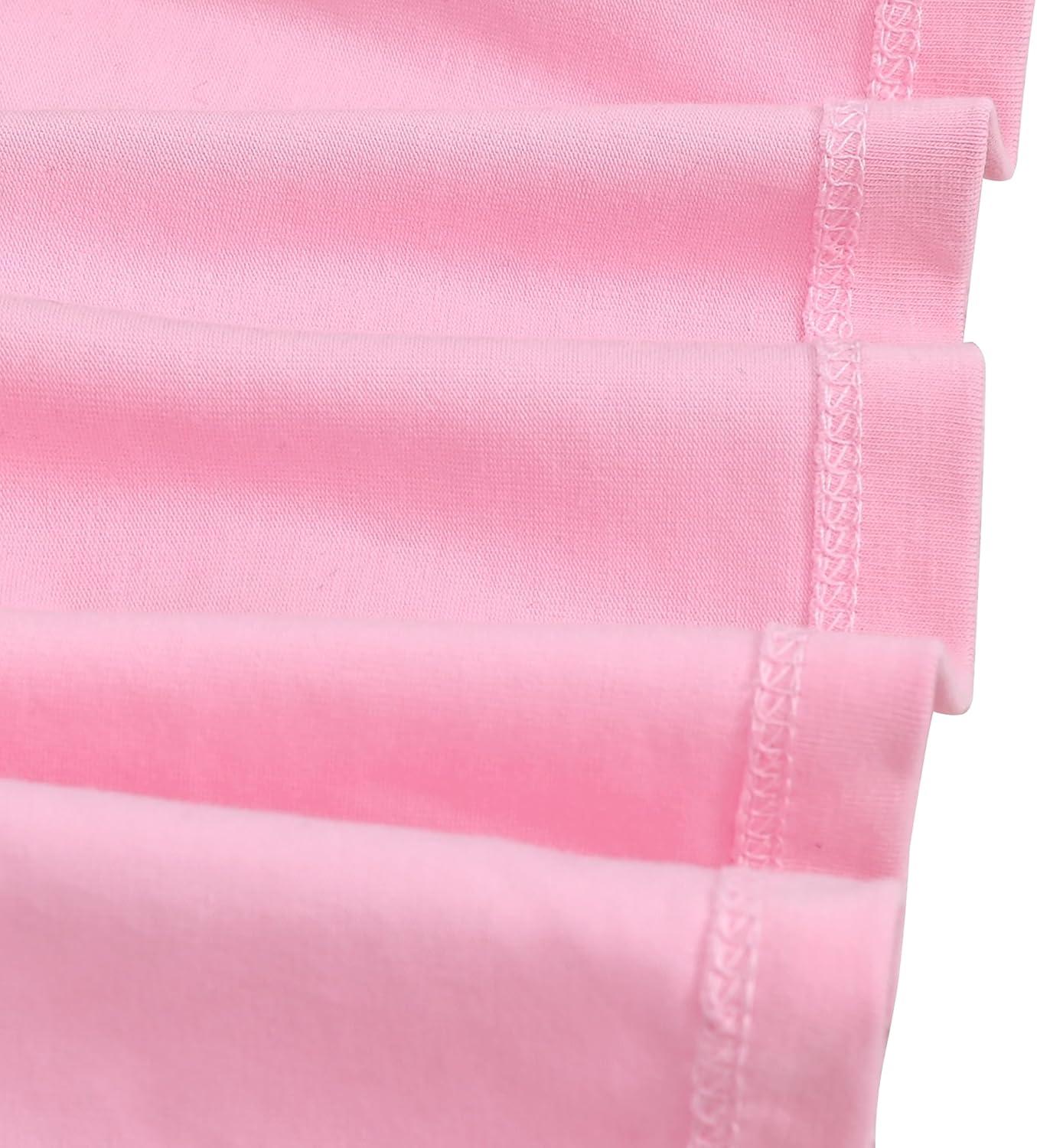 imageSunny Fashion Girls Dress Mermaid Princess Long Sleeve Pocket Casual CottonRainbow Bunny