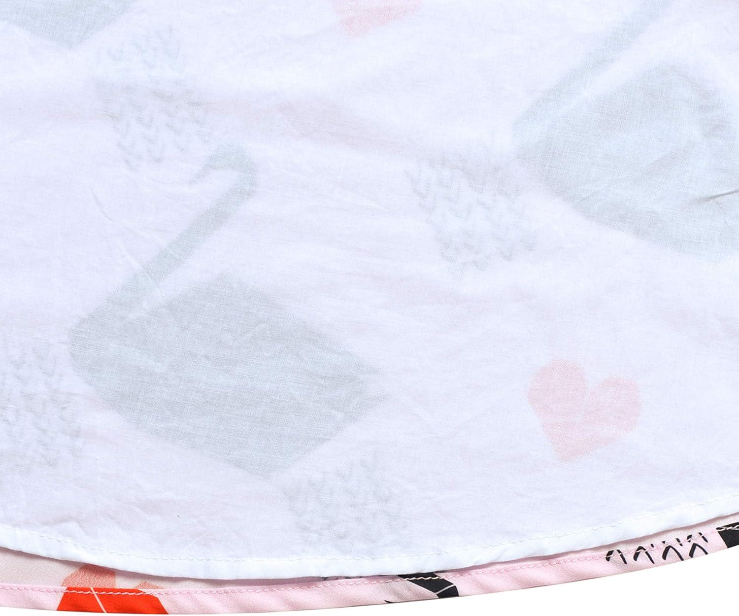 imageSunny Fashion Girls Dress Pink Swan Heart 2in1 Halter Dress Size 614