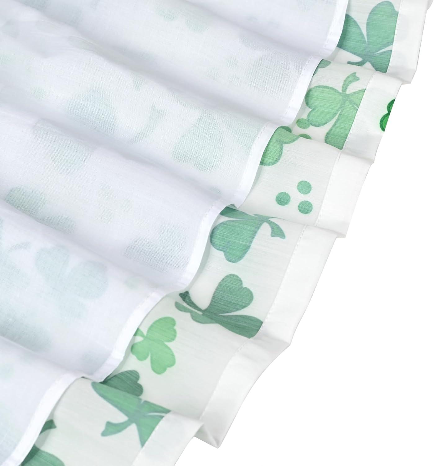 imageSunny Fashion Girls Dress Rose Flower Double Bow Tie Party SundressGreen Clover