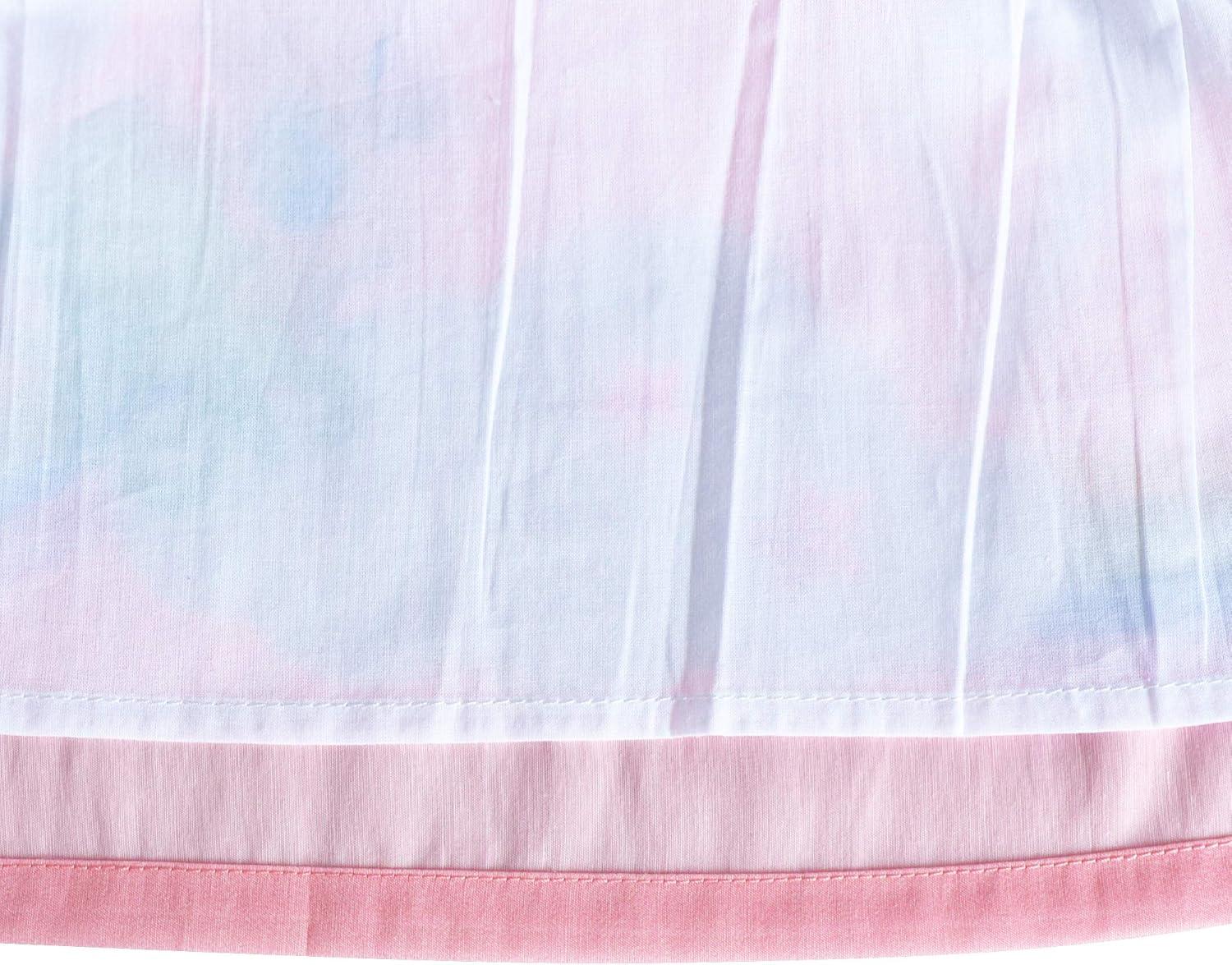 imageSunny Fashion Girls Dress Rose Flower Double Bow Tie Party SundressLight Pink