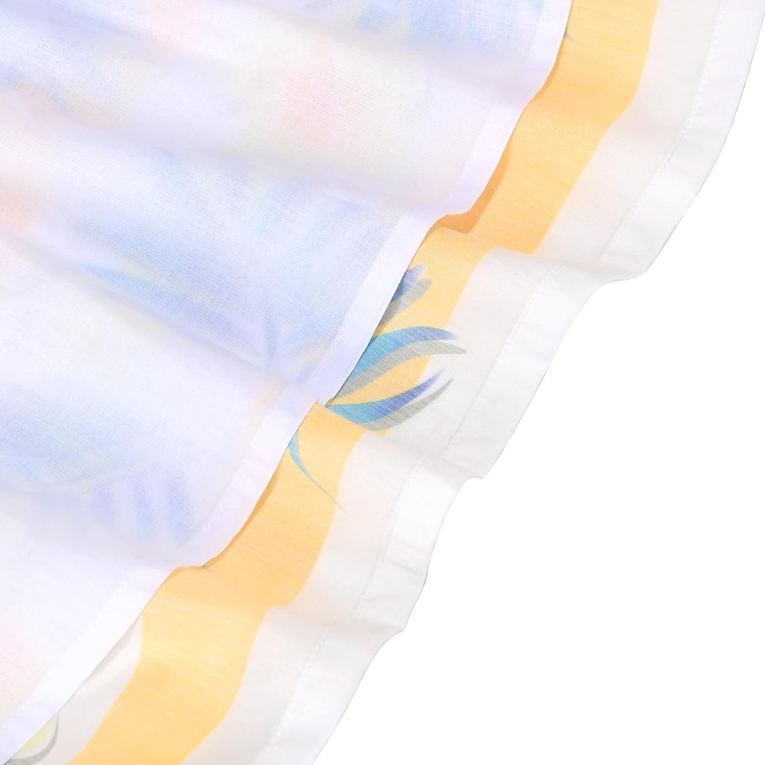 imageSunny Fashion Girls Dress Rose Flower Double Bow Tie Party SundressYellow Striped