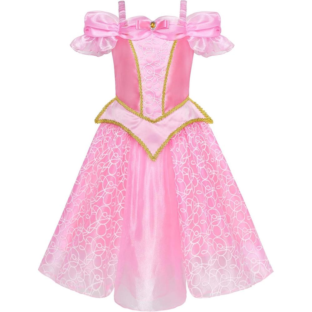 imageSunny Fashion Girls Dress Princess Costume Dress Up Pink Size 410