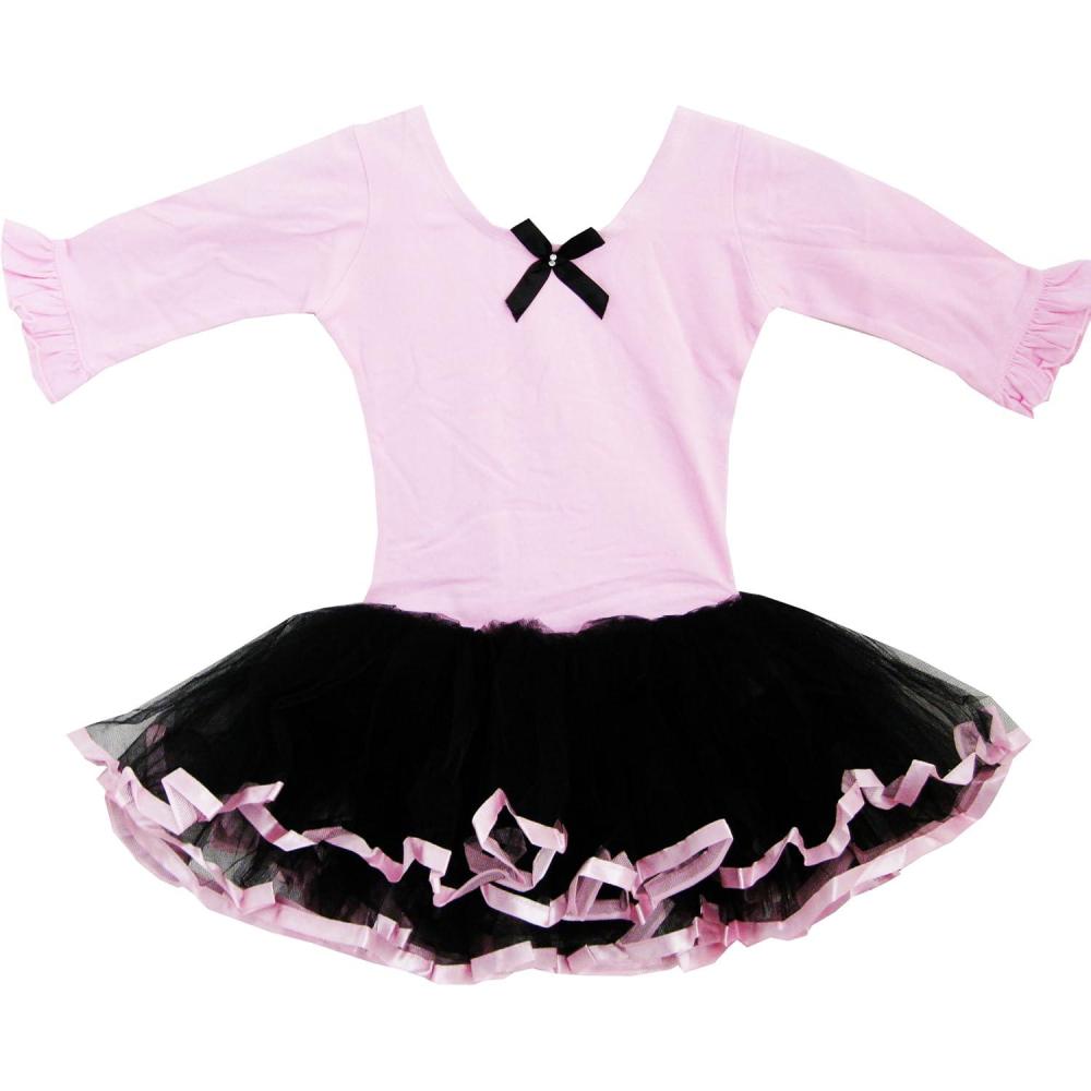 imageSunny Fashion Girls Dress Tutu Ballet Dancing Belt Trimmed Layers Pink Kids