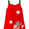 Sunny Fashion Girls Dress A-line Christmas Tree Xmas Sequin Sparkling Party(Red Reindeer)