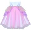Sunny Fashion Girls Dress Blue Unicorn Costume Cosplay Princess Pageant Party