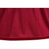 Sunny Fashion Girls Dress Christmas Hat Red Velvet Long Sleeve Holiday Size 4-14(Claret Red)