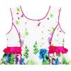 Sunny Fashion Girls Dress Elegant Blooming Rose Flower Garden Print O-Neck