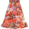 Sunny Fashion Girls Dress Floral Cotton Casual Summer Beach Sundress Size 6-12