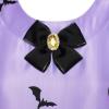 Sunny Fashion Girls Dress Halloween Party Witch Bat Pumpkin Halter Dress(Purple)