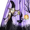 Sunny Fashion Girls Dress Halloween Party Witch Bat Pumpkin Halter Dress(Purple)