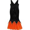 Sunny Fashion Girls Dress Halloween Witch Costume Black Orange Pumpkin Size 7-14