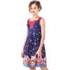 Sunny Fashion Girls Dress Heart Print Pink(Blue Strawberry)