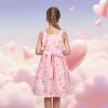 Sunny Fashion Girls Dress Heart Print Pink(Light Pink Heart)