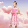 Sunny Fashion Girls Dress Heart Print Pink(Light Pink Heart)