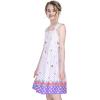 Sunny Fashion Girls Dress Heart Print Pink(Purple Dot)