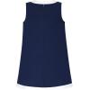 Sunny Fashion Girls Dress Navy Blue School Uniform A-line Size 4-10(Blue)