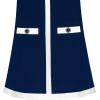 Sunny Fashion Girls Dress Navy Blue School Uniform A-line Size 4-10(Blue)