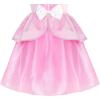 Sunny Fashion Girls Dress Pink Princess Dress Up Party Size 6-12