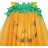 Sunny Fashion Girls Dress Pumpkin Tulle Party Dress Halloween Costume Size 3-12(Yellow Sleeveless)