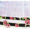 Sunny Fashion Girls Dress Rose Flower Double Bow Tie Party Sundress(Multi-color)
