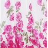 Sunny Fashion Girls Dress Rose Flower Double Bow Tie Party Sundress(Pink)