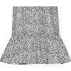 Sunny Fashion Girls Dress Ruffle Skirt Leopard Print Black and White Size 4-8