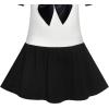 Sunny Fashion Girls Dress Sailor School Uniform Navy Suit Size 6-14(Black)