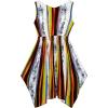 Sunny Fashion Girls Dress Striped Hanky Hem Party Holiday Summer Size 7-14