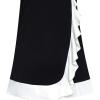 Sunny Fashion Girls Dress White Collar Long Sleeve School Uniform Size 5-10(Black)