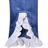 Sunny Fashion Girls Dress White Collar Long Sleeve School Uniform Size 5-10(Blue)