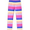 Sunny Fashion Girls Pants 3-Pack Cotton Leggings Lace Stretchy Kids Toddler(Colorful Striped)