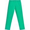Sunny Fashion Girls Pants 3-Pack Cotton Leggings Lace Stretchy Kids Toddler(Green)