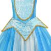 Sunny Fashion Princess Costume Dress Up Blue Size 5-12