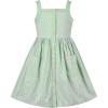 Sunny Fashion Girls Dress Heart Print Pink(Green Striped)