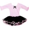 Sunny Fashion Girls Dress Tutu Ballet Dancing Belt Trimmed Layers Pink Kids