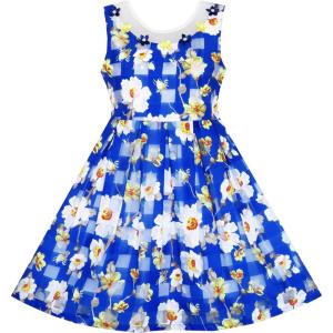 Sunny Fashion Girls Hi-Lo Dress Checkered Tulle Pearl Princess Pageant Size 7-14