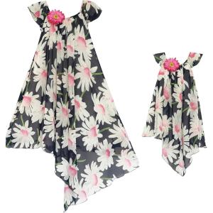 Sunny Fashion HD66 Matching Mother Flower Dress Only Size OneSize