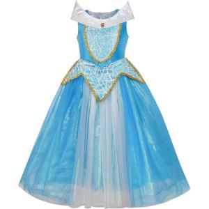Sunny Fashion Princess Costume Dress Up Blue Size 5-12