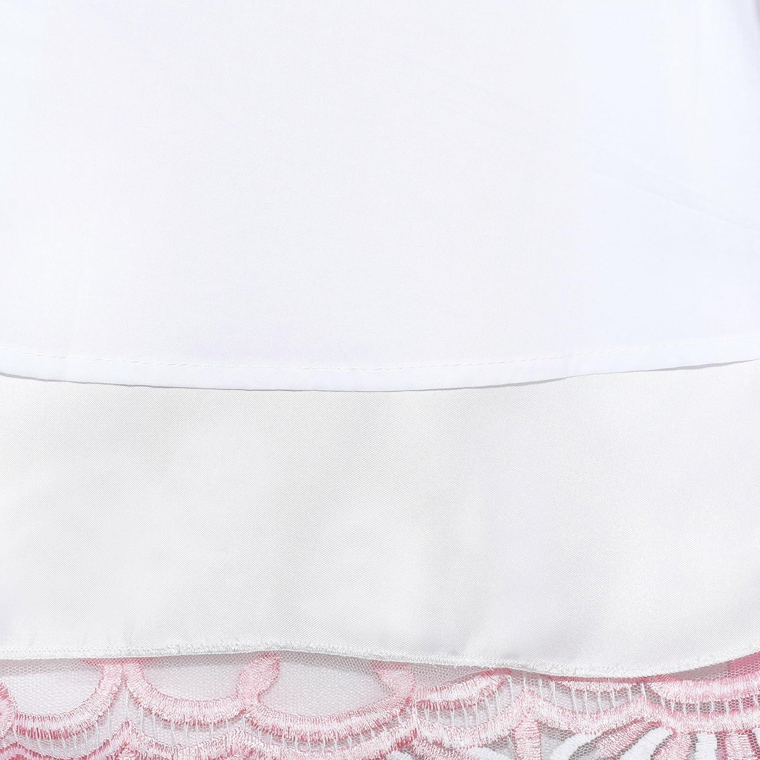 imageSunny Fashion Flower Girls Dress Purple Tiered Skirt Bridesmaid WeddingPink Embroidery Tulle