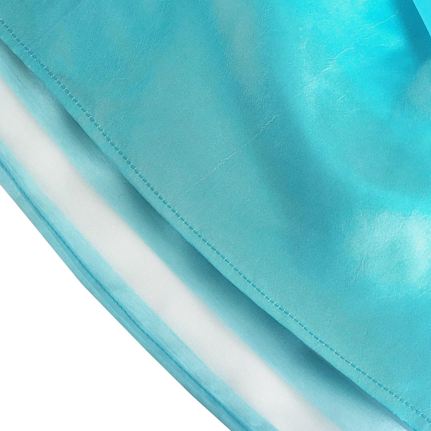 imageSunny Fashion Girls Dress Red Blue Lace Stripe Collar Party Sundress Size 410