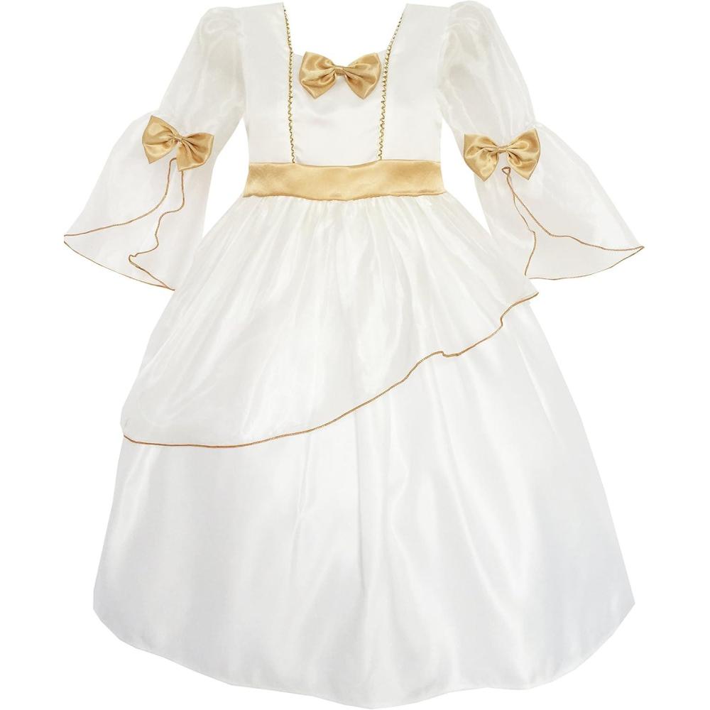 imageSunny Fashion Flower Girl Dress Champagne Bow Tie Tulle Wedding Bridesmaid