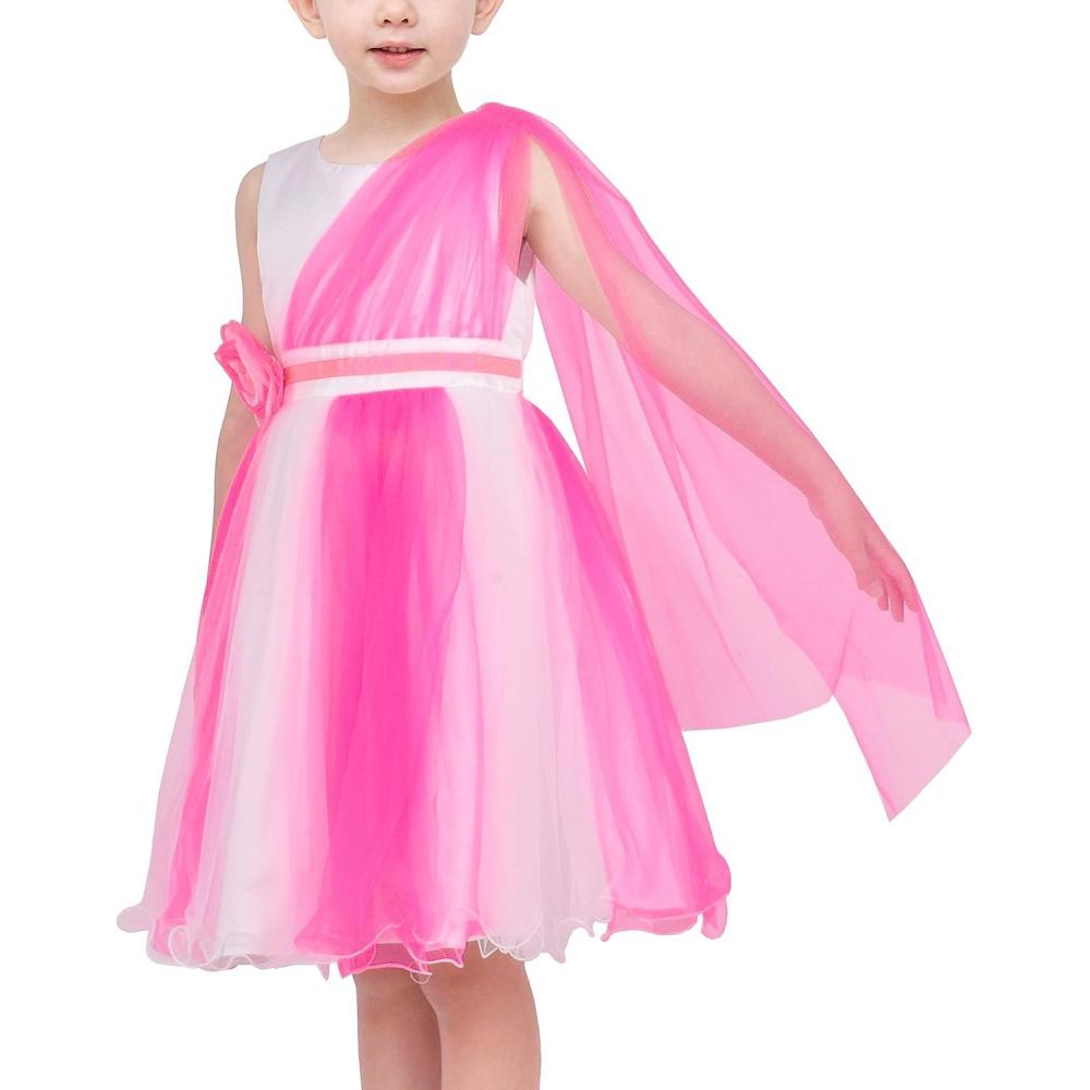 imageSunny Fashion Girls Dress Elegant Wedding Gown Bridesmaid Tulle Flower