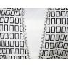 Sunny Fashion 2-in-1 Girls Party Dress Checked Black White Lace Belt 7-14