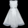 Sunny Fashion Flower Girl Dress Off White Lace First Communion Wedding Bridesmaid