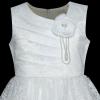 Sunny Fashion Flower Girl Dress Off White Lace First Communion Wedding Bridesmaid