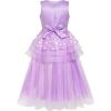 Sunny Fashion Flower Girls Dress Ball Gown Wedding Bridesmaid Bow Tie Size 6-12