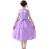 Sunny Fashion Flower Girls Dress Ball Gown Wedding Bridesmaid Bow Tie Size 6-12